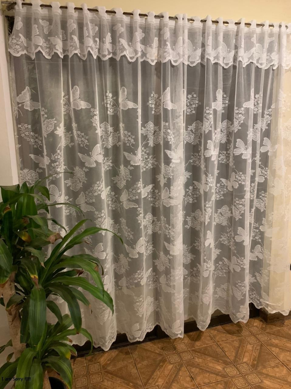 Set Visillo Encaje Mariposas – Modelo 2