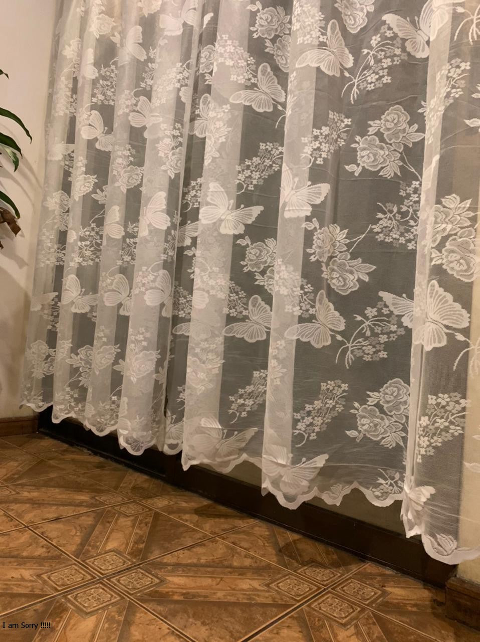 Set Visillo Encaje Mariposas – Modelo 2