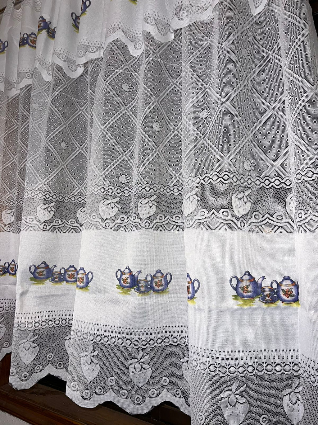 Cortina de Cocina Encaje Teteras – 1.50 x 1.20 mt