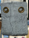Cortina lino bamboo azul