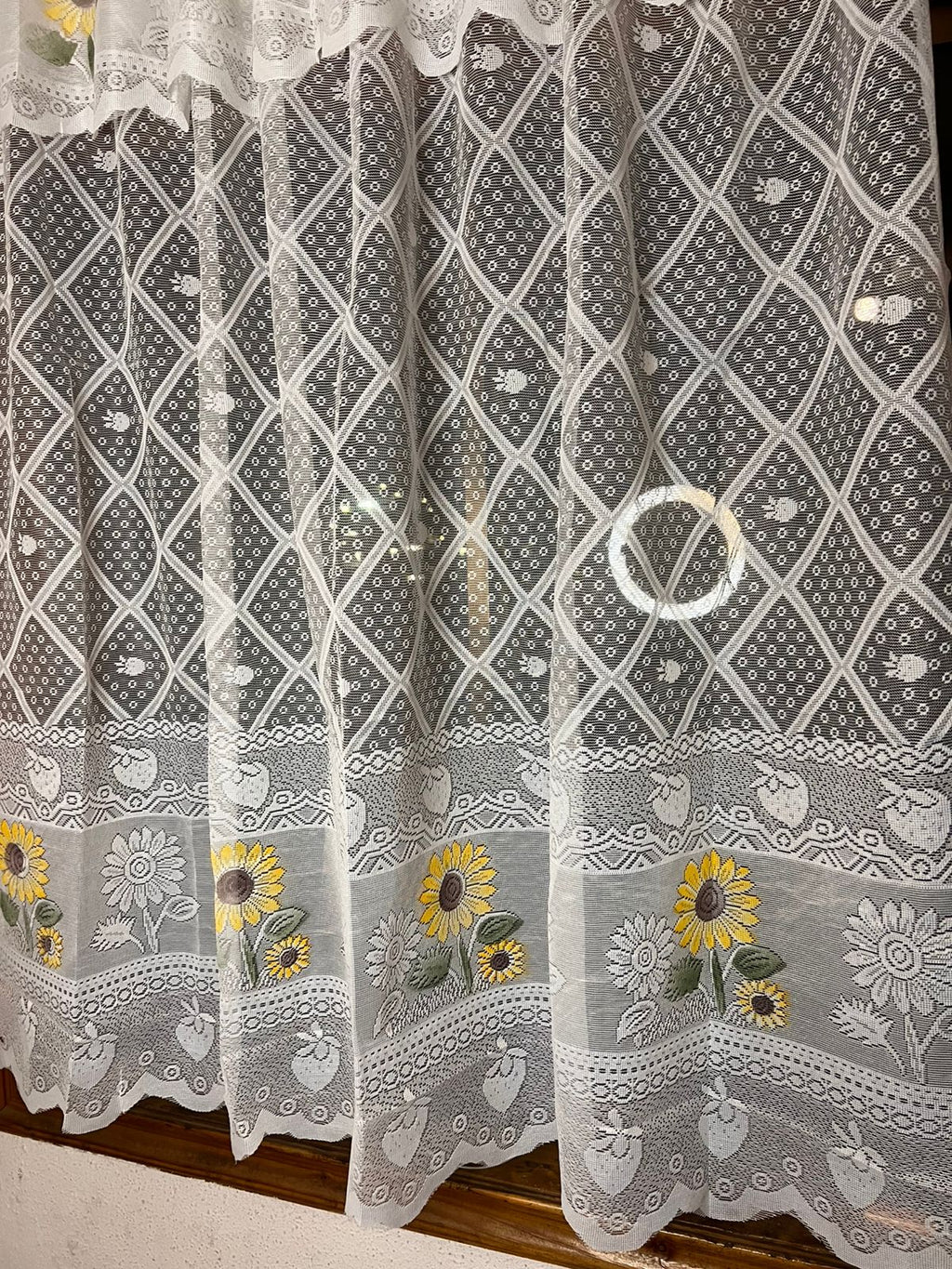 Cortina de Cocina Encaje Girasoles – 1.50 x 1.20 mt